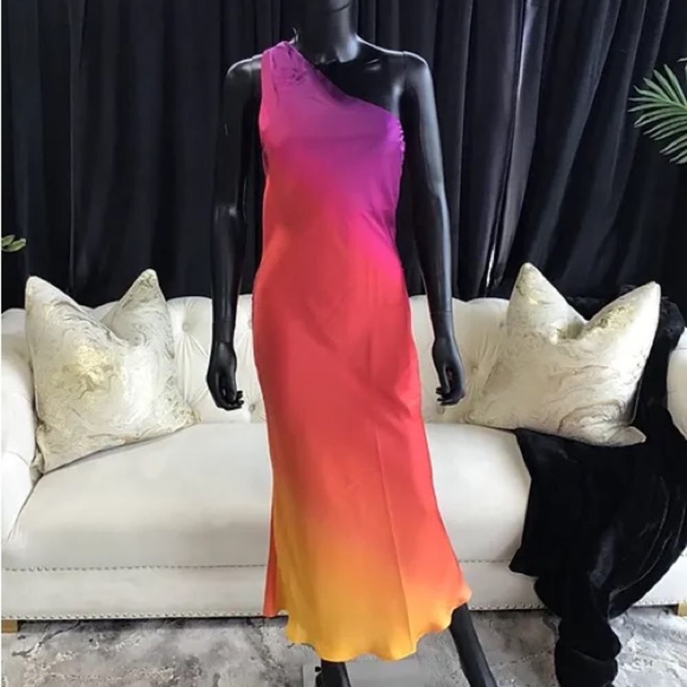 Sunset Dreams one shoulder Dress